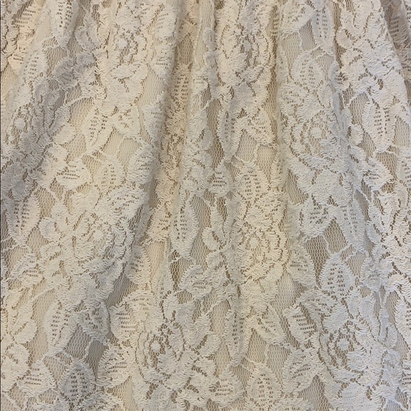 Blue jean and cream lace country dress - Picture 3 of 5